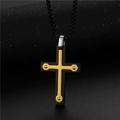 Lant cu Cruce Tor - Argintiu - Sentimente Gravate