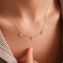 Colier Lăbuță Catel Personalizat Placat cu Aur 18K - Sentimente Gravate