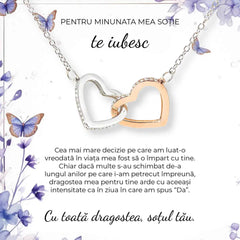 De la Sot pentru Sotie| Felicitare Fluturi - Sentimente Gravate