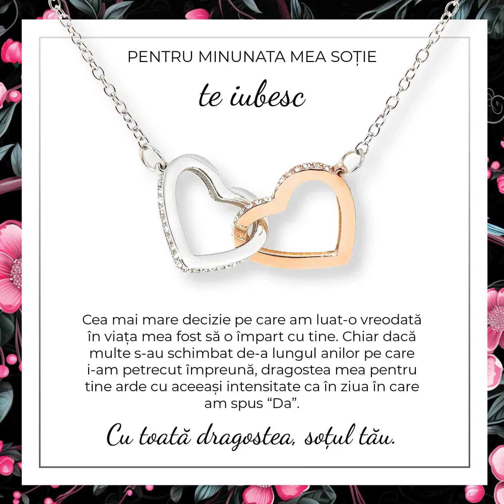 De la Sot pentru Sotie| Flori de Carton - Sentimente Gravate