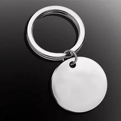 Breloc Personalizat, Banut Argintiu - Sentimente Gravate