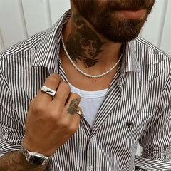 Colier barbatesc de 6mm + Cadou - Sentimente Gravate