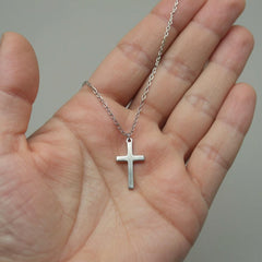 Colier din Argint 925 cu Cruce pentru ea - Sentimente Gravate