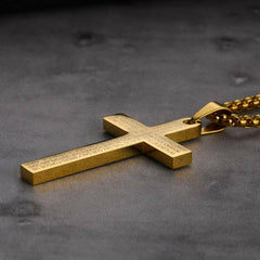 Lant cu Cruce Titus Placat cu Aur 18K - Sentimente Gravate