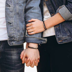 Cadou pentru Sot- Bratara Piele Lei - Sentimente Gravate