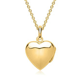 Pandantiv Inima Placat cu Aur 18K -cu poza in interior si mesaj personalizat Gravura + Cadou - Sentimente Gravate