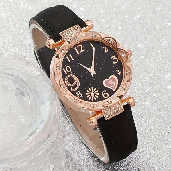 Set Terry de dama cu ceas de mana si 5 bratari - Sentimente Gravate