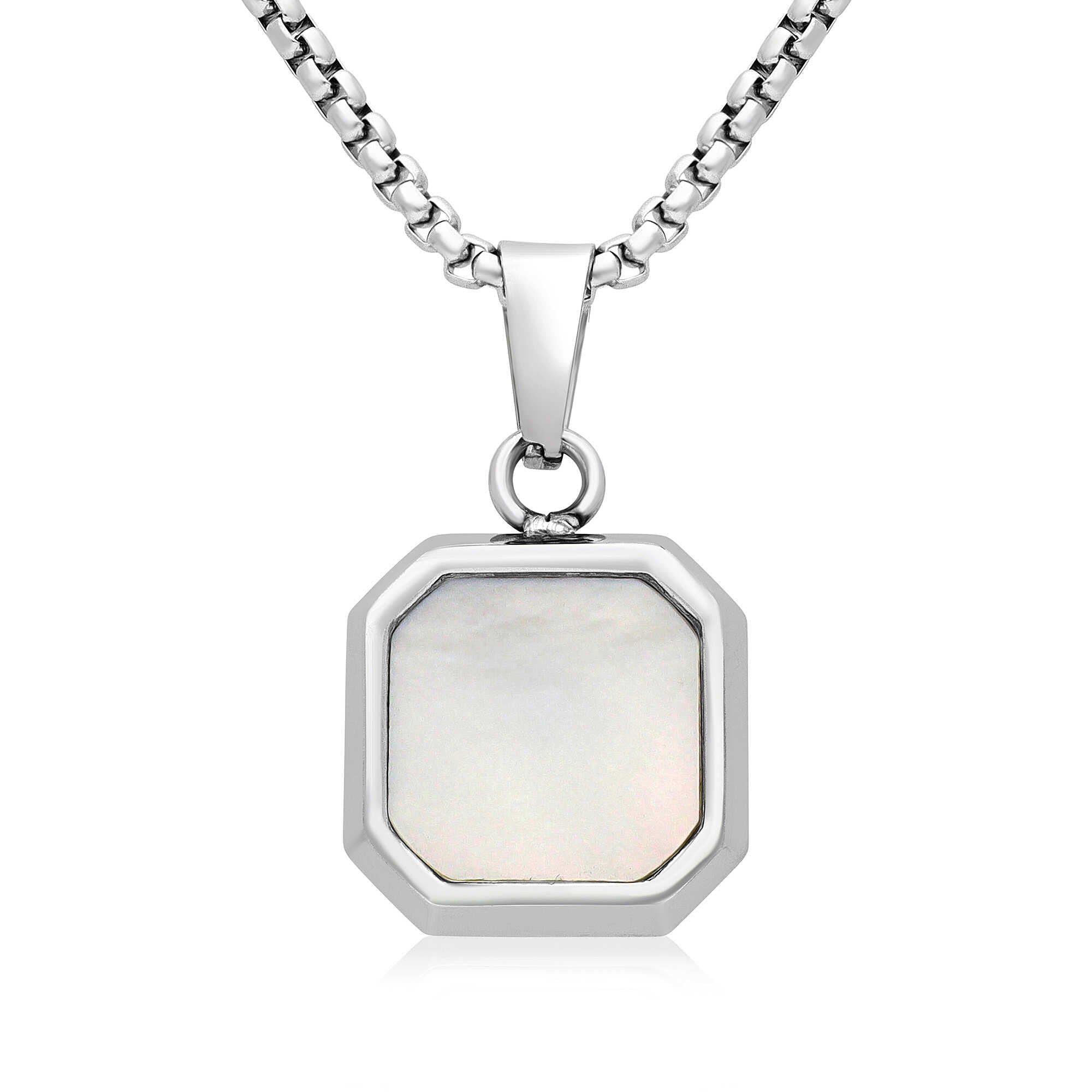 Colier Smart Personalizat cu Sidef – Bijuterie Elegantă care Păstrează Amintiri - Sentimente Gravate